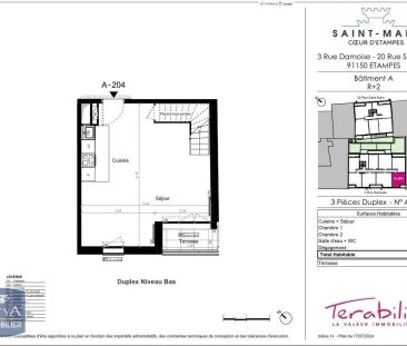 Appartement à louer 3 pièces 55.1m² - Photo 3