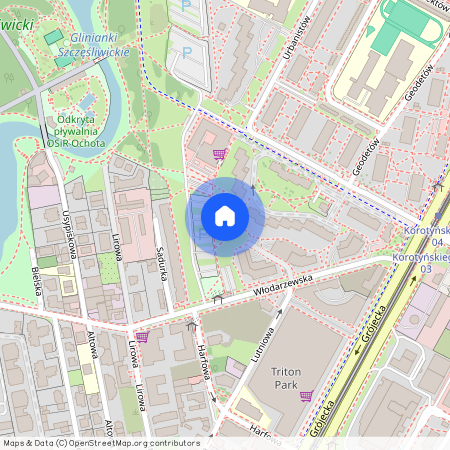 Warszawa, Ochota, Szczęśliwice, ul., Włodarzewska