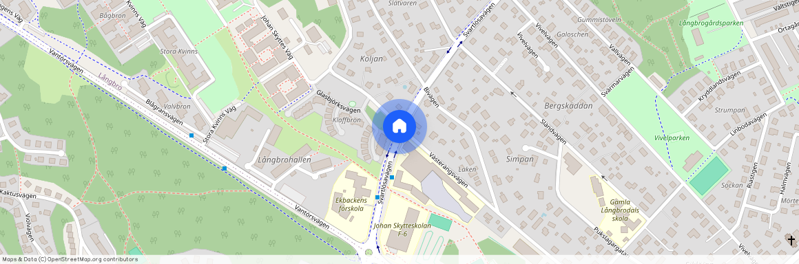 Svartlösavägen, Älvsjö