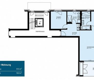 moderne 3.5 Zimmer-Wohnung in Arnegg - Foto 4