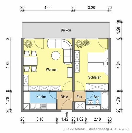 Großzügiger Wohnraum zum Wohlfühlen: Charmante 1-Zimmer-Wohnung - Foto 3