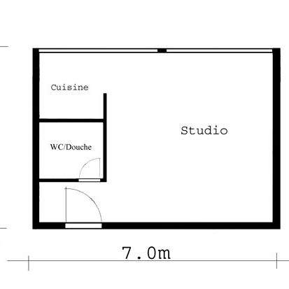 Appartement de 1 pièce au 3ème étage - Photo 1