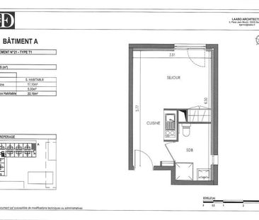 Location Appartement 1 pièce 22m² VILLENAVE D ORNON 33140 - Photo 2