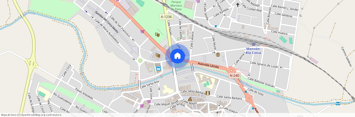 Carretera del Plantío, - Travesía Monzón