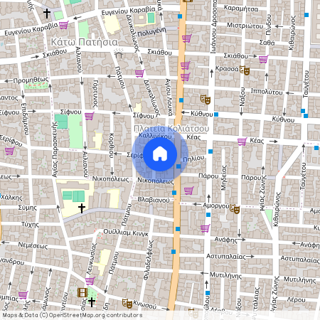 Σερίφου, 3 112 54 Αθήνα, Πλατεία Κολιάτσου (Πατήσια)