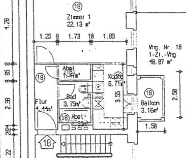 Möbliertes, ruhiges Studio mit Balkon im Herzen von Prenzlauer Berg - Foto 1