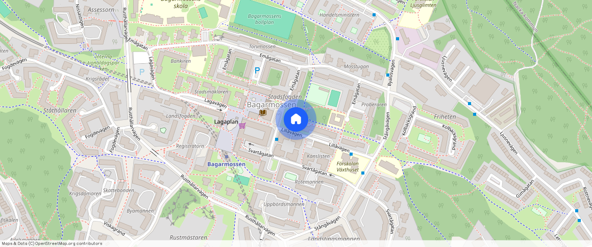 Lillåvägen **, Bagarmossen