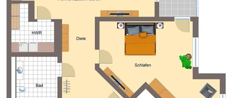 Bingen-Stadt - 2ZKB Neubau-Komfortwohnung (KfW40-Standard) mit Wintergarten - Foto 1