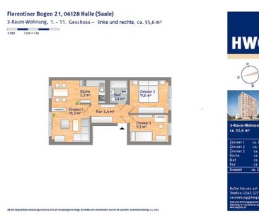 gemütliche 3-Raumwohnung - Photo 2