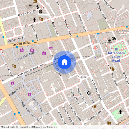 D'arblay Street, Fitzrovia & Covent Garden