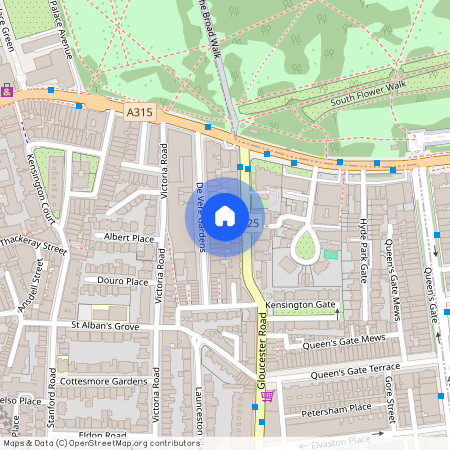 Palace Gate, W8, London