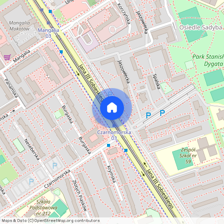 ul. Jana III Sobieskiego, Sadyba, Mokotów, Warszawa, mazowieckie