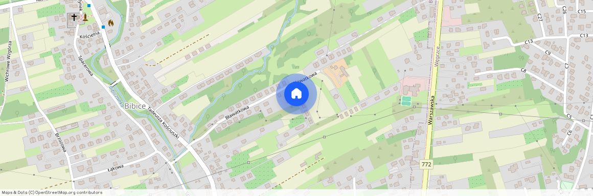 Bławatkowa, Zielonki, Bibice