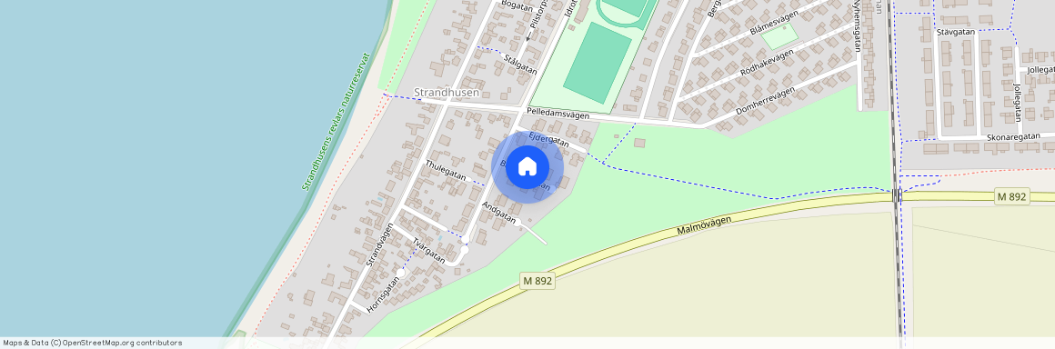 Beckasingatan, Lomma