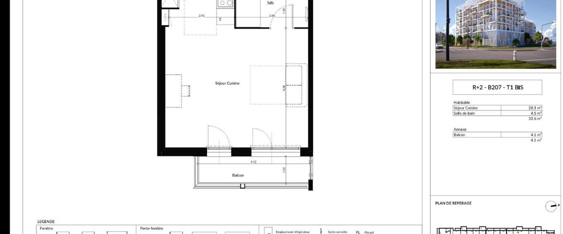 location Appartement T1 DE 32.6m² À DIJON - Photo 1