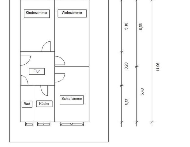 sanierte 3 Raumwohnung in Grimma Süd - Foto 1