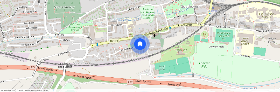 Monks Lane, Lewes, East Sussex, Bn7