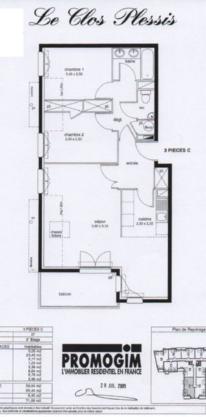 Appartement 3 pièces - Photo 2