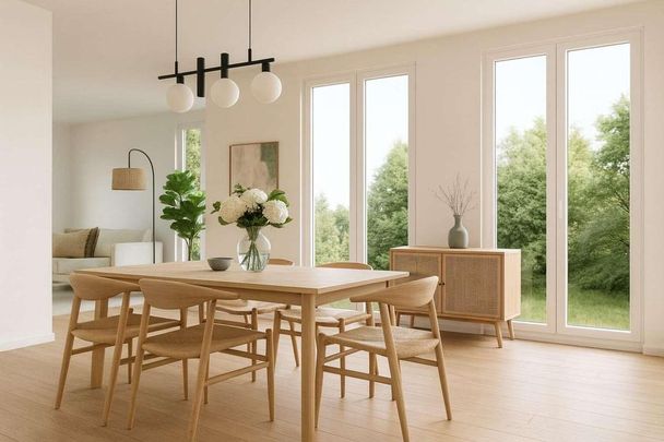 Neubau-Erstbezug – moderne 3-Zimmer-Wohnung mit Balkon in Dabendorf - Foto 1