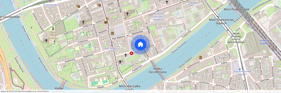 ul. Mostowa, Kazimierz, Stare Miasto, Kraków, małopolskie