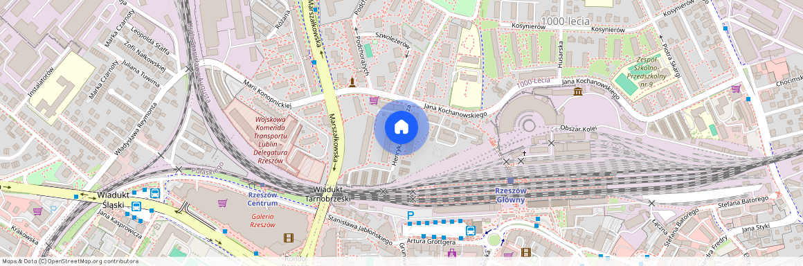 ul. Henryka Sienkiewicza, 1000-Lecia, Rzeszów, podkarpackie