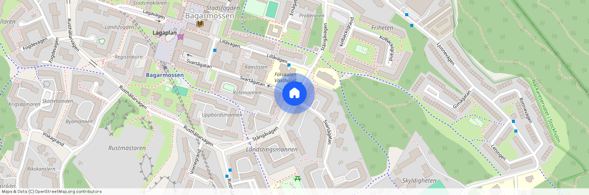 Stångåvägen, Bagarmossen