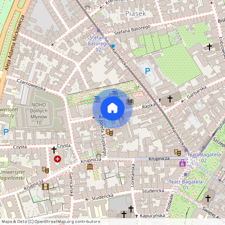 ul. Rajska, Piasek, Stare Miasto, Kraków, małopolskie