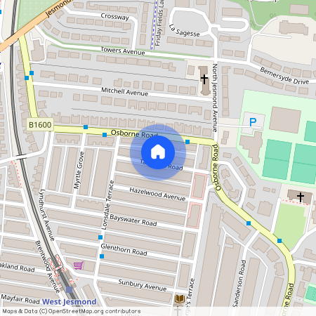 (?ppw) Tavistock Road, West Jesmond, NE2