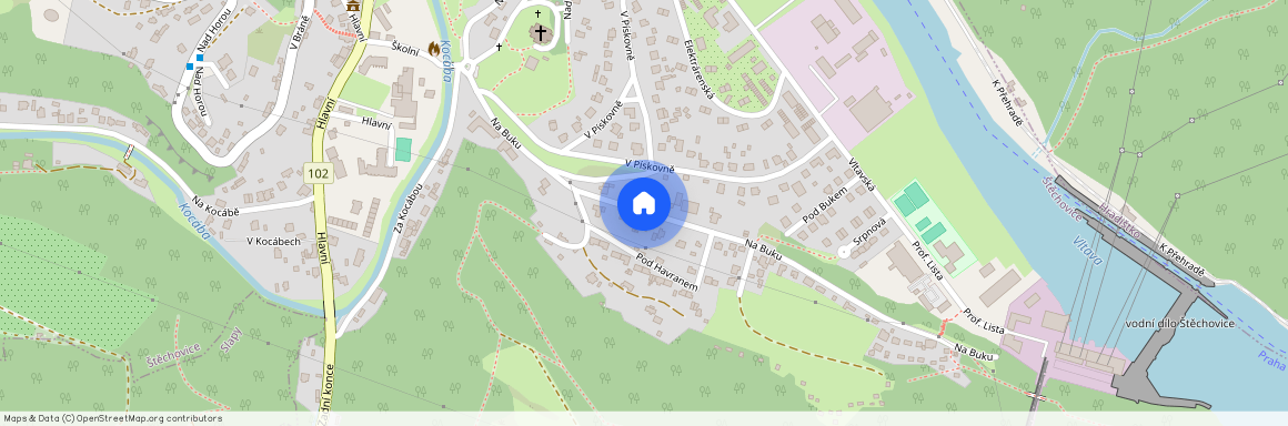 Vltavská, Štěchovice, okres Praha-západ
