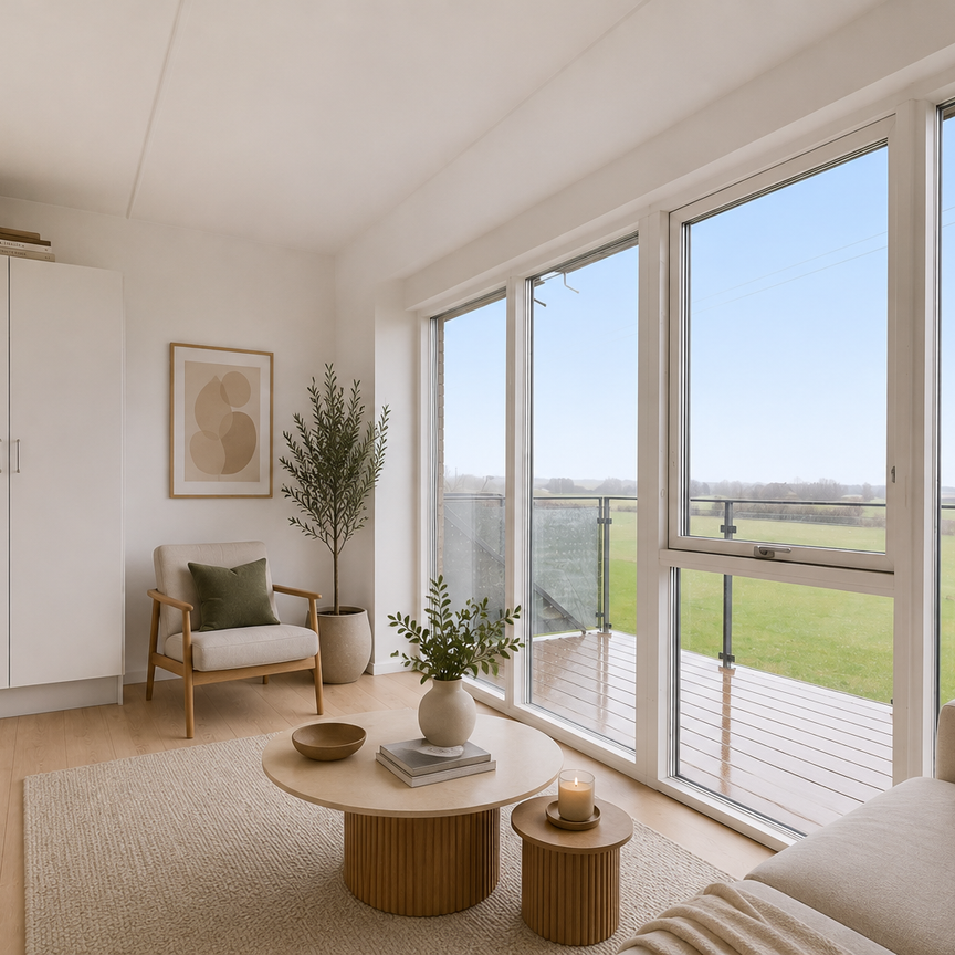 Nyere lys lejebolig i det sydlige Aarhus - perfekt til den studerende, enlig eller parret. - Foto 1