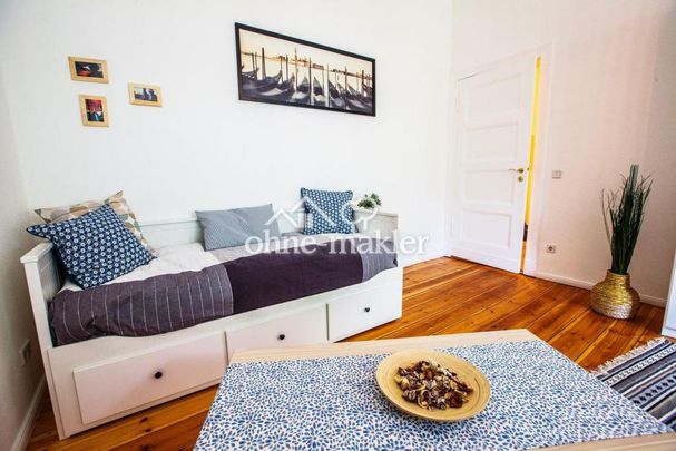 Am Humannplatz - möblierte und helle Altbauwohnung mit Balkon in top Lage - bis maximal 30.08.26! - Foto 1