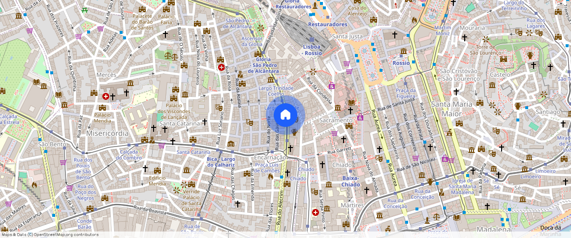 Lisboa, Misericórdia, Chiado (São Paulo)
