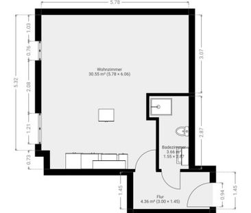 Stylische Garçonnière im Herzen des Grazer Univiertels - Foto 2