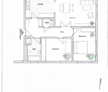 Wohnung der Extraklasse - altersgerechte 3-Raum-Wohnung (Neubau) im 2.OG mit Balkon und Stellplatz, ab Dezember frei - Sorbenweg - Photo 2