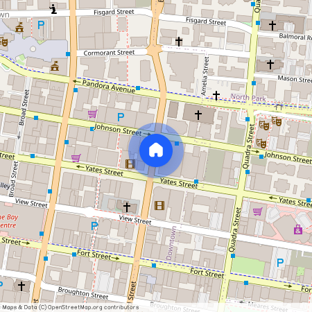 google map, Victoria, Victoria, Capital, V8W 0B7