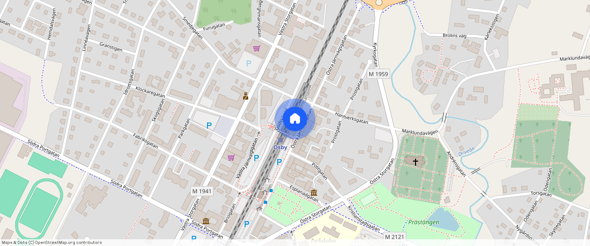 Osby, Skåne, Östra Järnvägsgatan 5 B