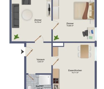 Ihr Erstbezug im 1. OG: Frisch saniertes 3-Zimmer-Juwel in Top-Pend... - Foto 6