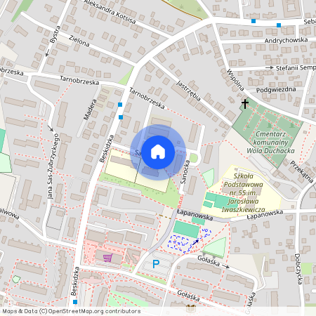 ul. Sanocka, Wola Duchacka, Podgórze Duchackie, Kraków, małopolskie