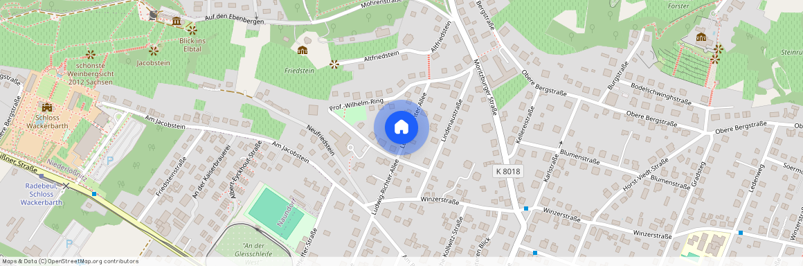 Lage, Ludwig-Richter-Allee 29, 01445 Radebeul