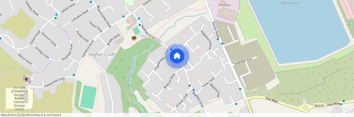 Newfield Drive, Blackburn. Lancs BB2 3UA