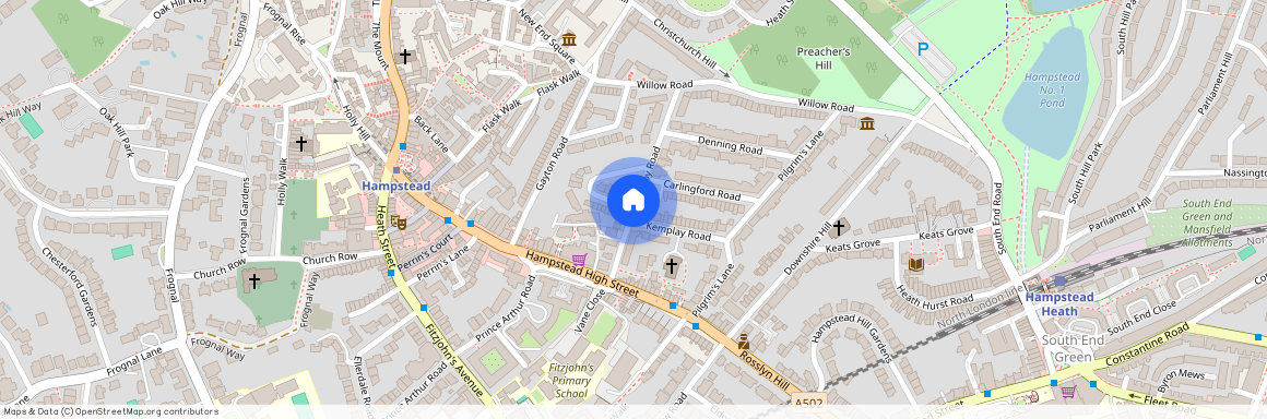 Hampstead, Rudall Crescent, NW3 1RS, London