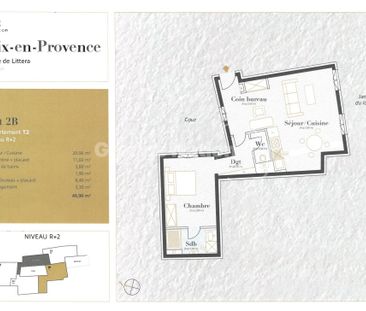 AIX EN PROVENCE : appartement T2 (50 m²) à louer, - Photo 1