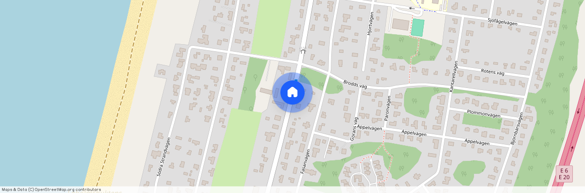 Kustvägen, Mellbystrand