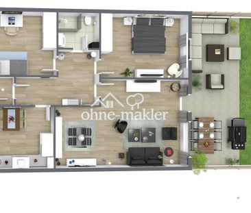 Moderne, schöne und helle 3-Zimmer-Whg mit EBK und Terrasse - Photo 5