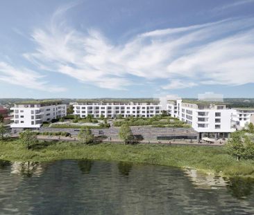 Neubau/Erstbezug: Modern geschnittene 3-Zimmer-Wohnung mit traumhaf... - Foto 1