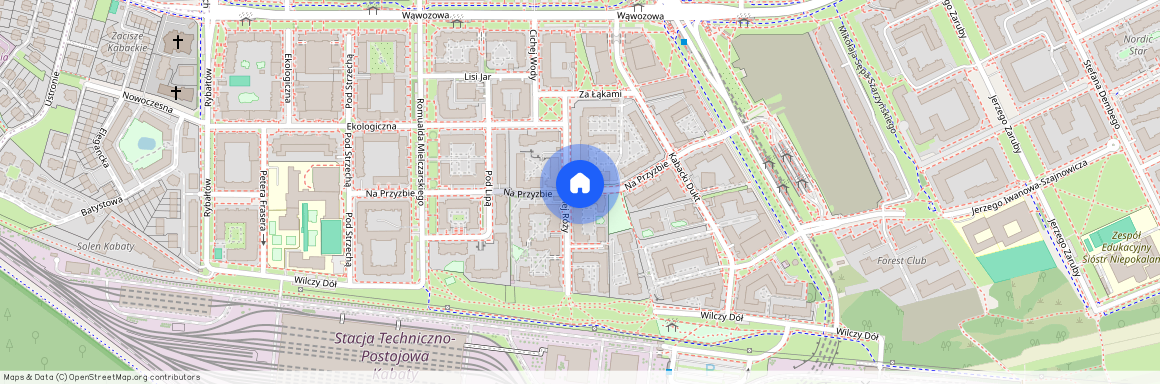 ul. Na Przyzbie, Kabaty, Ursynów, Warszawa, mazowieckie
