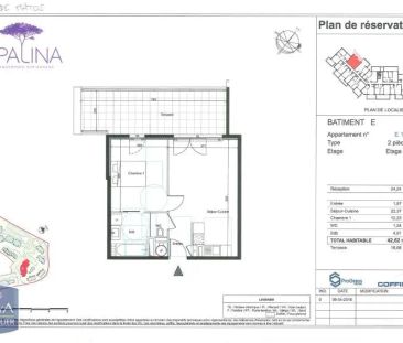 Appartement à louer 2 pièces 42.62m² - Photo 2