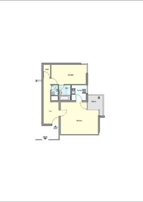 Schöne 2-Zimmer Wohnung mit Balkon in schöner Lage am Zollberg - Photo 1