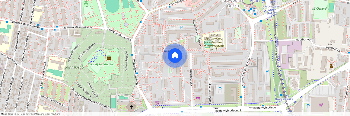 ul. Rusznikarska, Krowodrza Górka, Prądnik Biały, Kraków, małopolskie