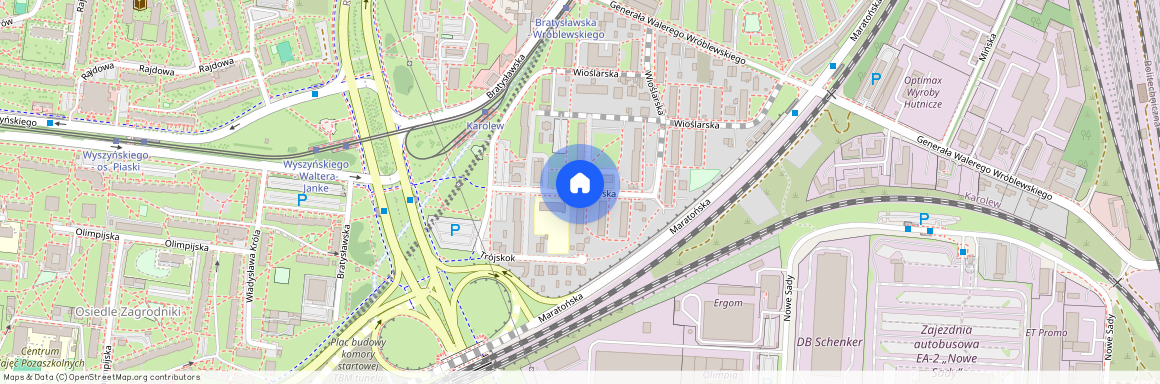 ul. Narciarska, Karolew, Polesie, Łódź, łódzkie